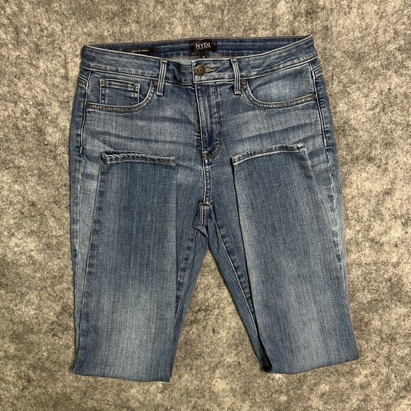 NYDJ Not Your Daughters Ami Skinny Jeans Womens 6 Blue Lift Tuck Technology - Picture 14 of 17